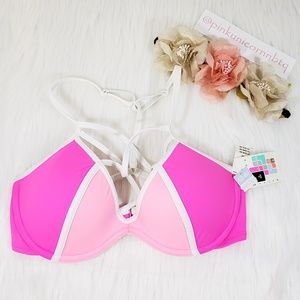 PINK Medium Push Up Bikini Top